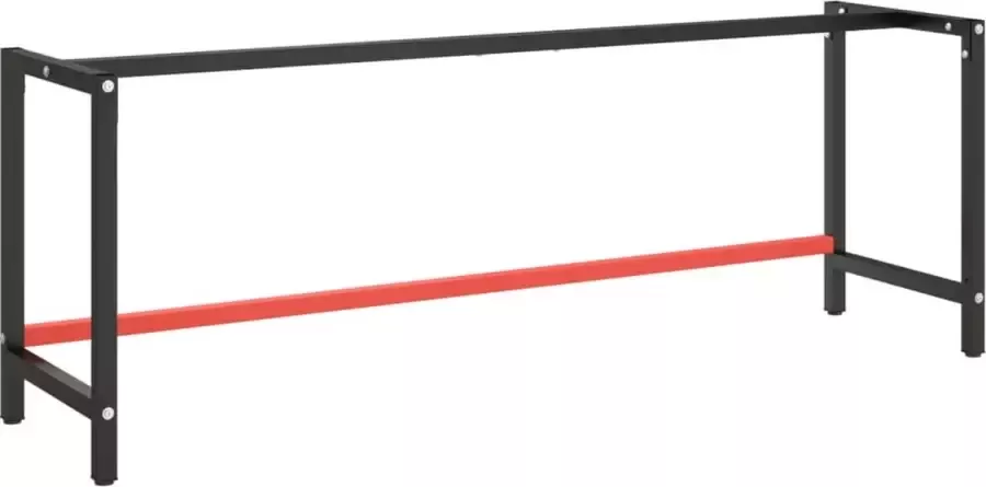 ForYou Prolenta Premium Werkbankframe 220x57x79 cm metaal matzwart en matrood