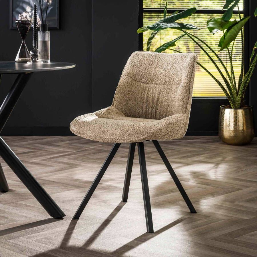 Fraaai Alto eetkamerstoel boucle zand - Foto 2