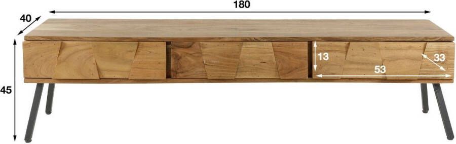 Fraaai Angel tv-meubel acacia hout naturel 180cm - Foto 3