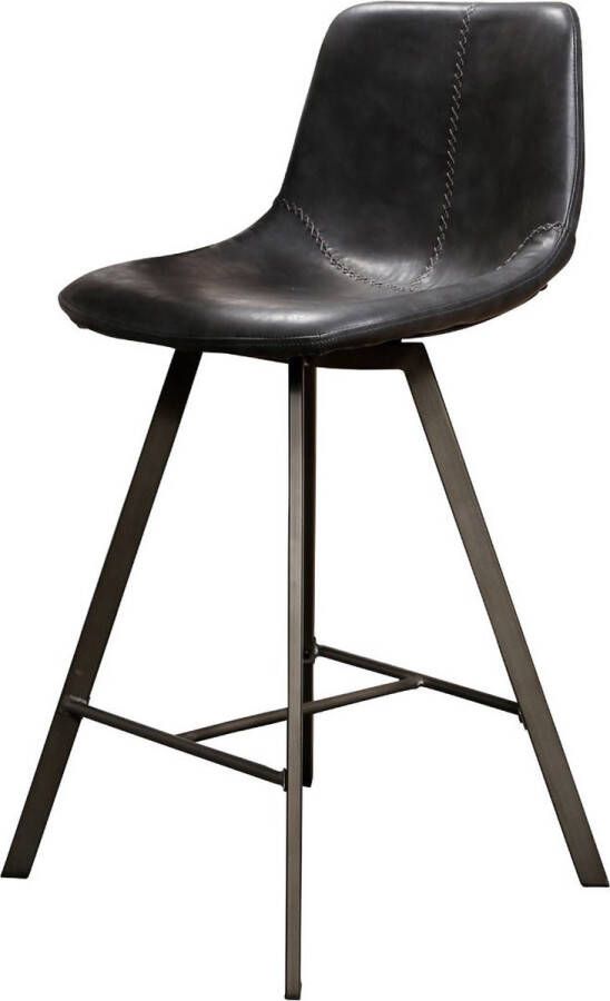 Fraaai Barstoel Jill Kuip Zwart 66 cm (Set van 2)