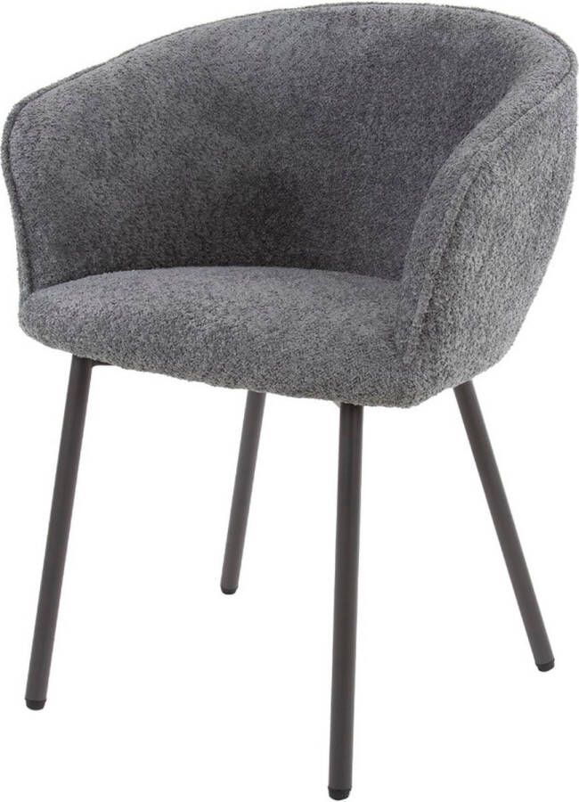Fraaai Carlo armstoel boucle grijs