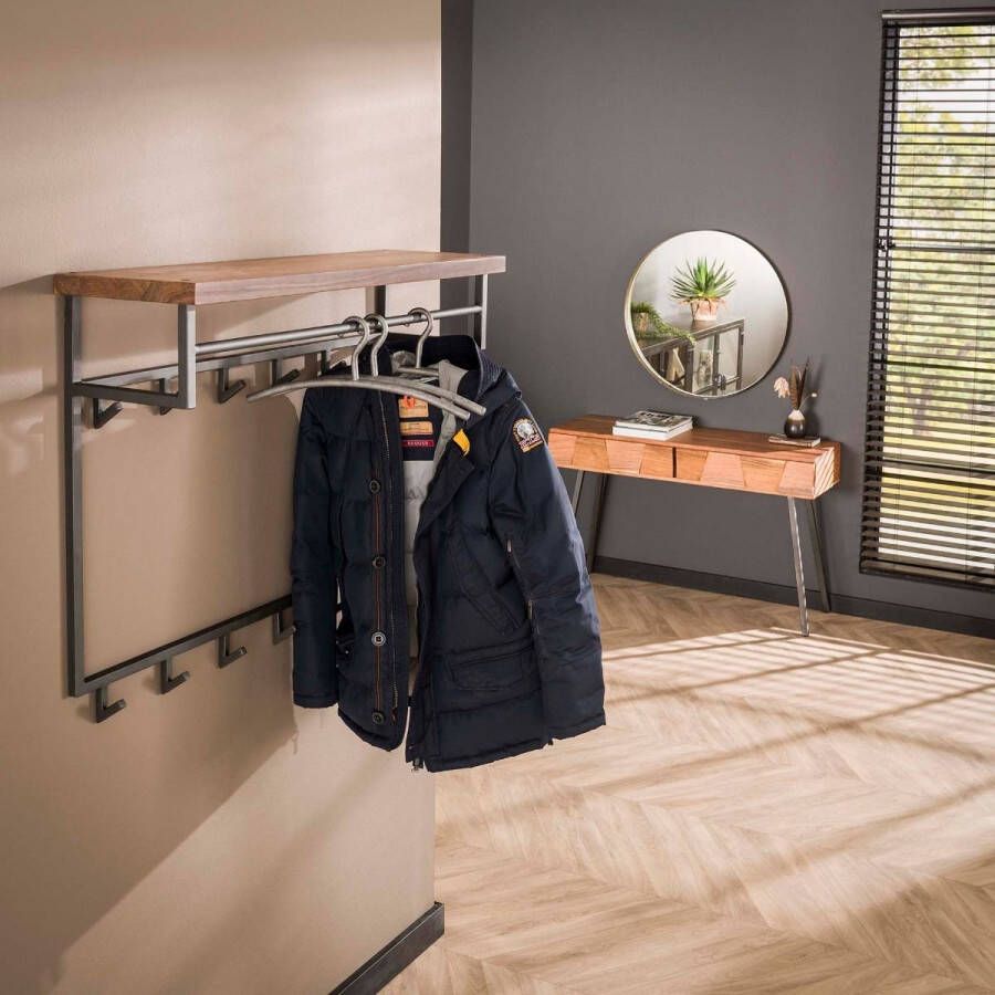 Fraaai Dimitry kapstok met plank en 12 haken - Foto 2