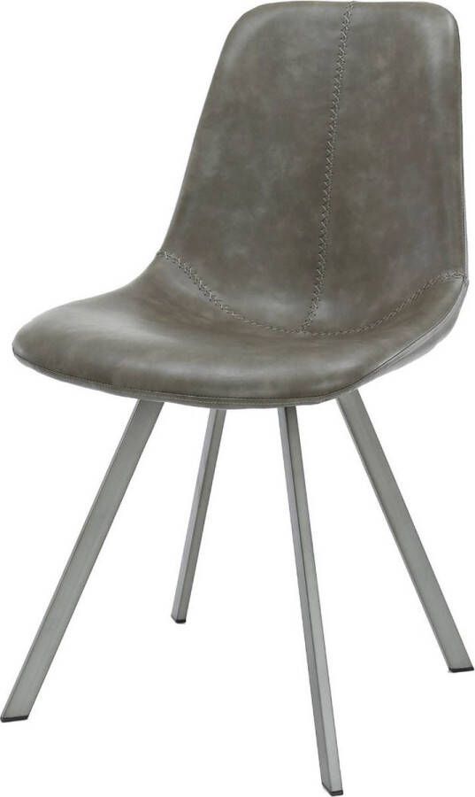 Fraaai Eetkamerstoel Jill Kuip Taupe (Set van 4)