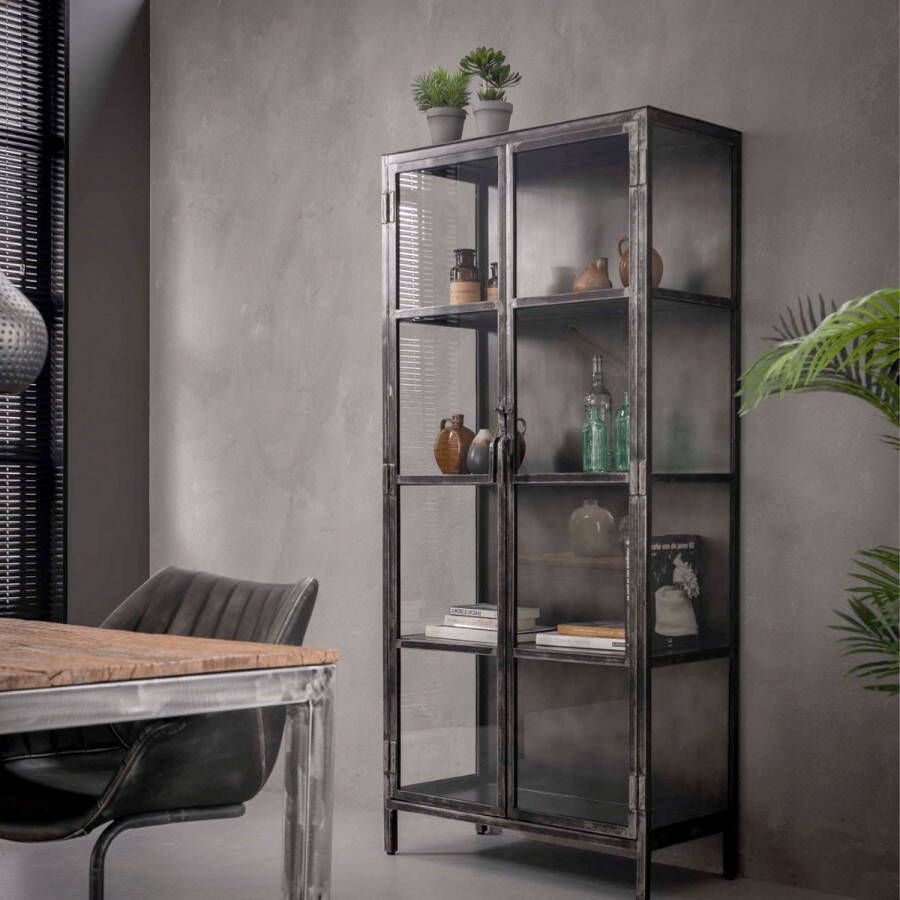Fraaai Evan vitrinekast metaal 90cm - Foto 2