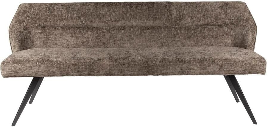 Fraaai Diego eetkamerbank geweven 188 cm taupe