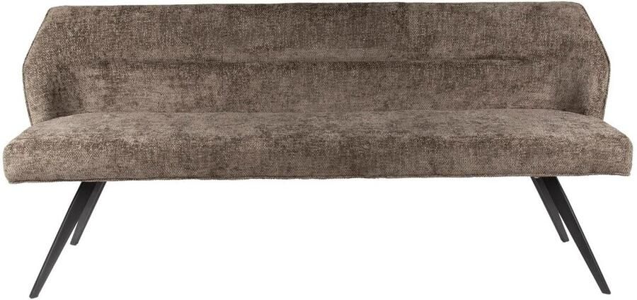 Fraaai Diego eetkamerbank geweven 188 cm taupe