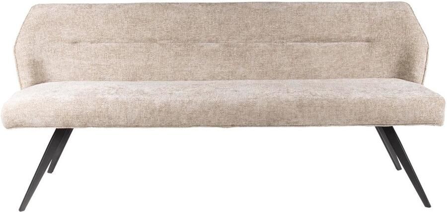 Fraaai Diego eetkamerbank geweven 188 cm zand