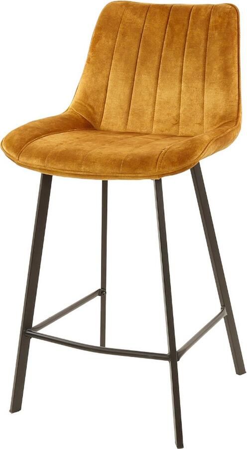 Fraaai Ivan eetkamerstoel velvet goud