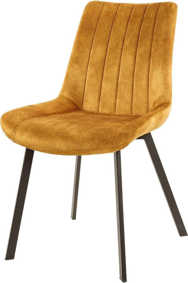 Fraaai Ivan eetkamerstoel velvet goud - Foto 2