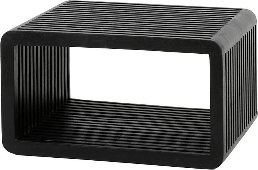 Fraaai Jean nachtkastje zwevend teakhout zwart