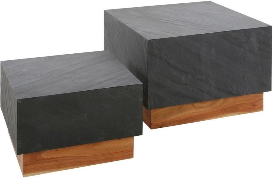 Fraaai Macaria vierkante salontafels set van 2