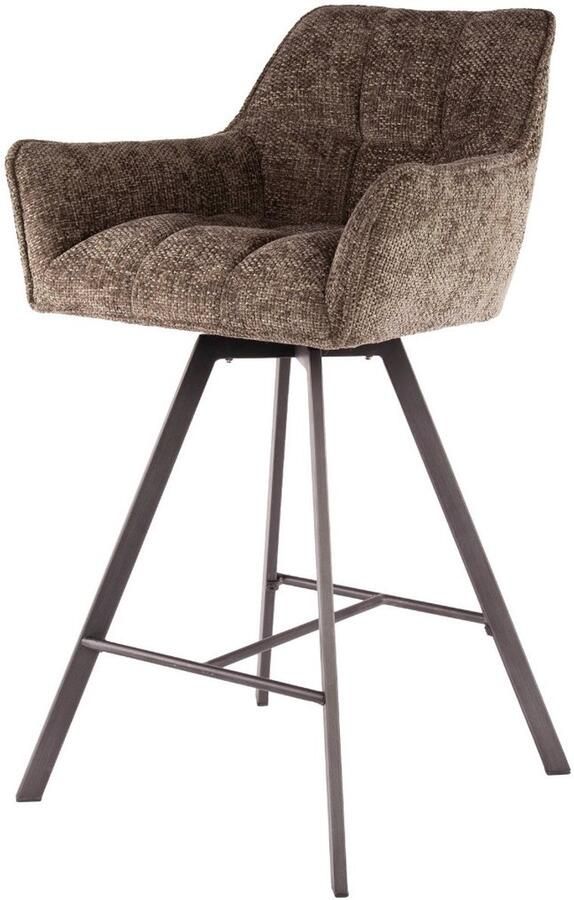 Fraaai Ramon draaibare barstoel 69 cm geweven taupe