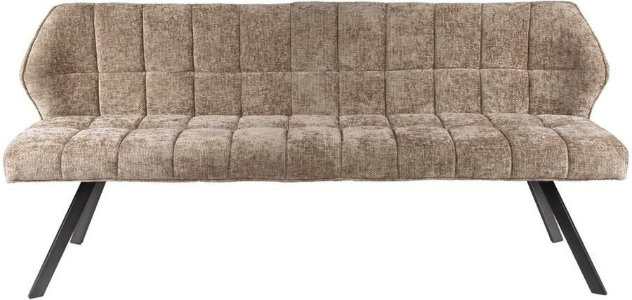Fraaai Ramon eetkamerbank 180 cm geweven champagne
