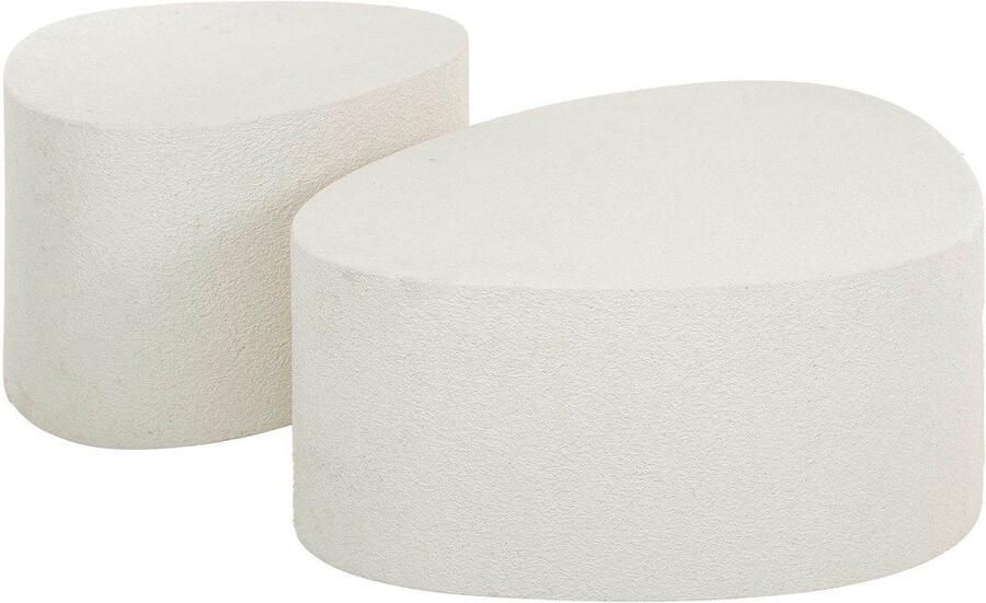 Fraaai Staci salontafel set van 2 marmer composiet