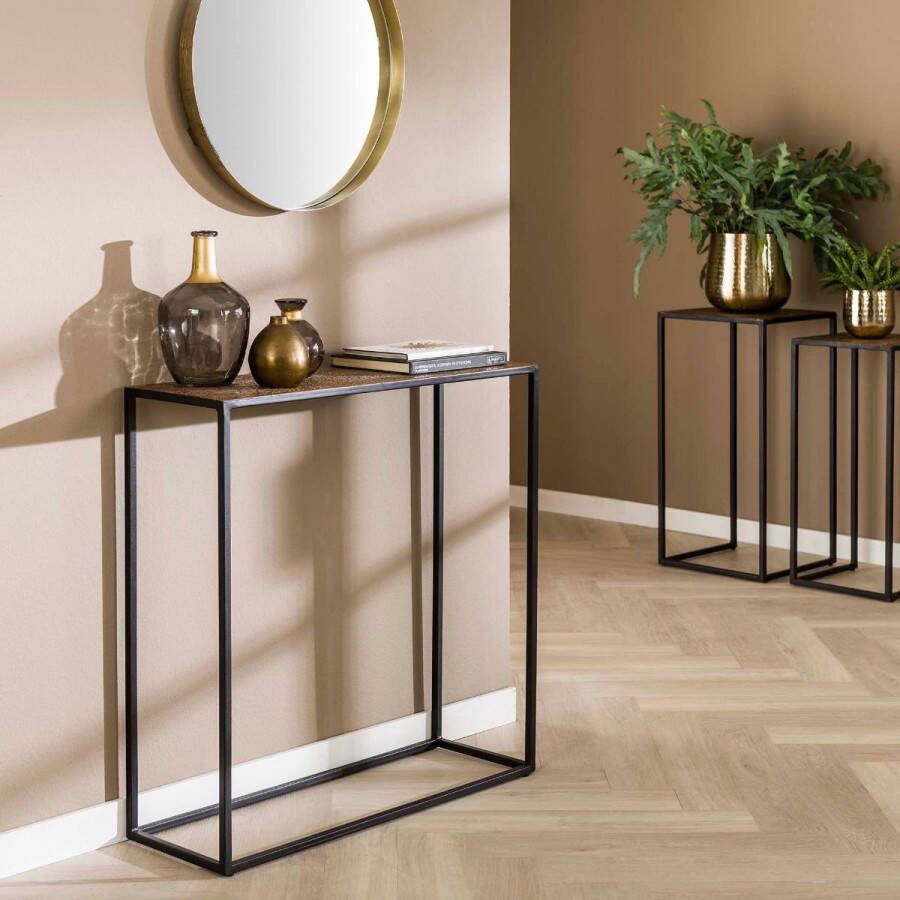 Fraaai Inez haltafel brons antiek