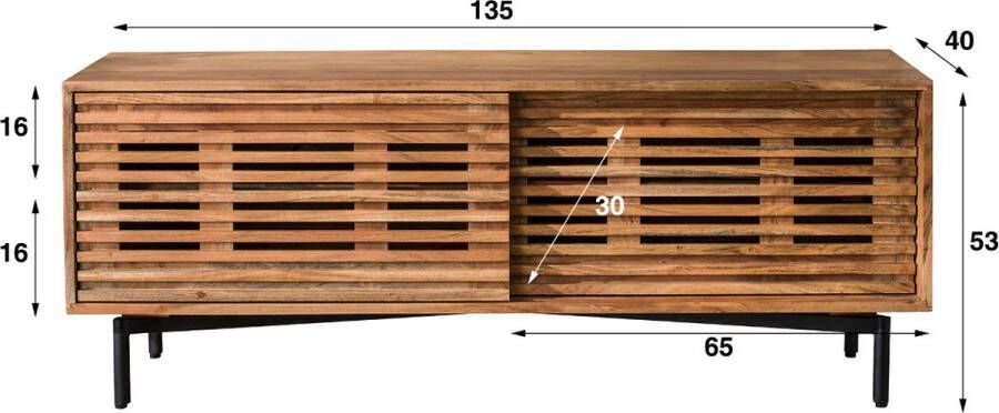 Fraaai Maka TV-meubel 135 cm naturel - Foto 2