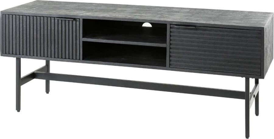 Fraaai Mariah tv-meubel 140 cm mangohout zwart - Foto 2