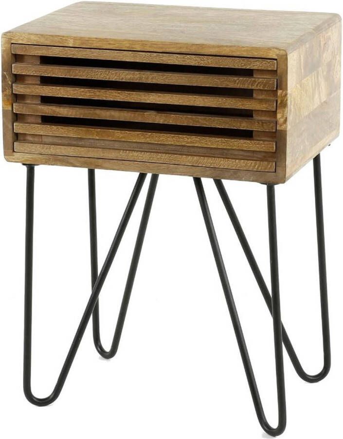 Fraaai Odila nachtkastje 1L vierkant mangohout - Foto 3