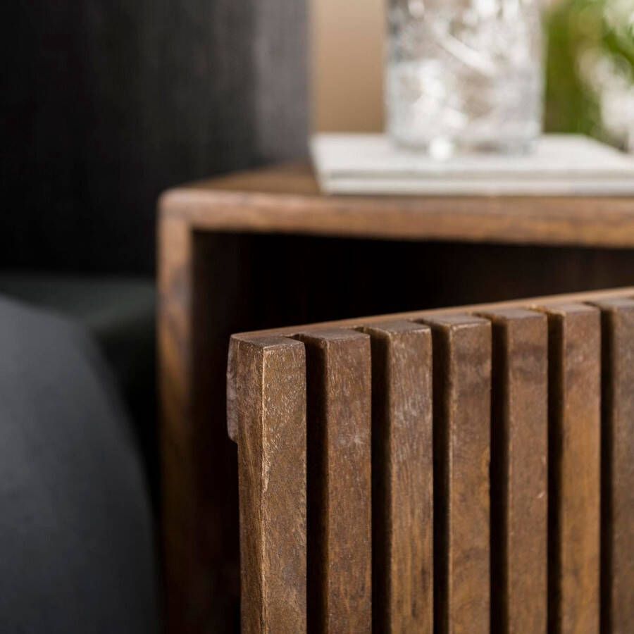 Fraaai Odila nachtkastje mangohout set van 2 - Foto 3