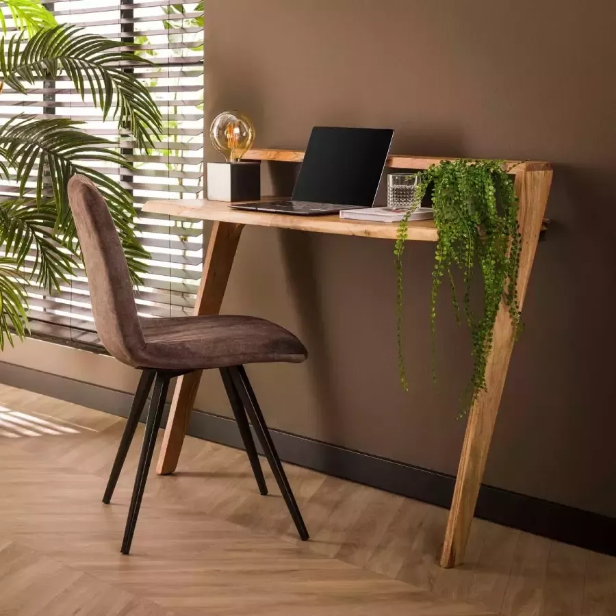 Fraaai Silvio bureau acacia hout naturel