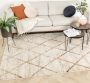 Fraai Hoogpolig vloerkleed Blend Lines Terra 200x290cm - Thumbnail 2