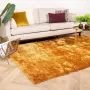 Fraai Hoogpolig vloerkleed Glorious Goud Geel 280x380cm - Thumbnail 1