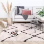 Fraai Hoogpolig vloerkleed Sensa Square Creme Zwart 230x330cm - Thumbnail 2