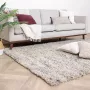 Fraai Hoogpolig Wollen vloerkleed Royal Creme Grijs Gemeleerd 200x290cm - Thumbnail 1