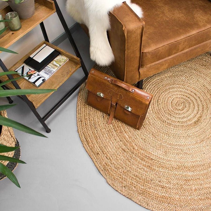 Fraai Jute vloerkleed Fair rond naturel Ø 200cm