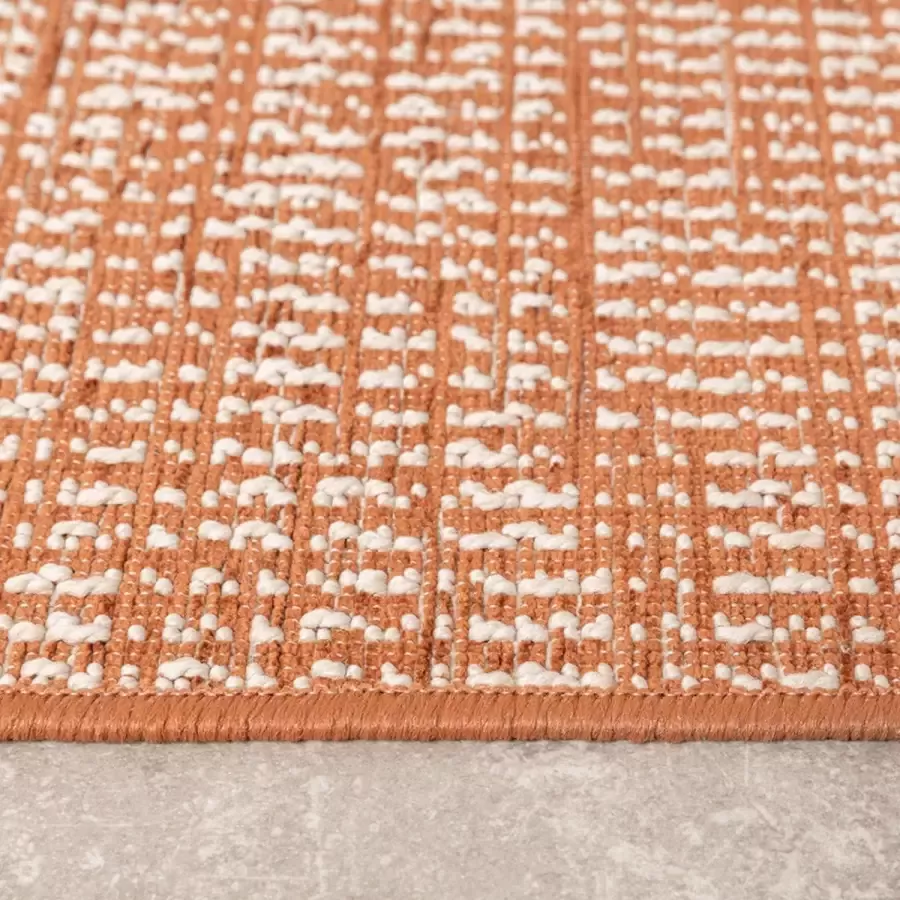Fraai Modern buitenkleed Porto Curves Terra 200x290cm