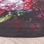 Fraai Rond bloemen vloerkleed Florine Zwart Roze Ø200cm - Thumbnail 2