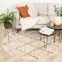 Fraai Rond hoogpolig vloerkleed Blend Lines Terra Ø240cm - Thumbnail 1