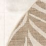 Fraai Rond jute buitenkleed Nomad Leaves Creme Ø 120cm - Thumbnail 1