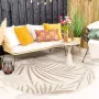 Fraai Rond jute buitenkleed Nomad Leaves Creme Ø 160cm - Thumbnail 1