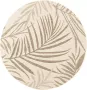 Fraai Rond jute buitenkleed Nomad Leaves Creme Ø 240cm - Thumbnail 2