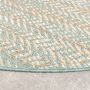Fraai Rond modern buitenkleed Playa Aztec Groen Ø 160cm - Thumbnail 2