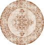 Fraai Rond vintage vloerkleed – Spring Ethnic Creme Terra Ø 240cm - Thumbnail 1