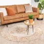 Fraai Rond vintage vloerkleed – Spring Ethnic Creme Terra Ø 240cm - Thumbnail 2
