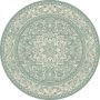 Fraai Rond vintage vloerkleed Wonder Oriental Groen Ø 120cm - Thumbnail 1
