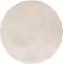 Fraai Rond wasbaar viscose vloerkleed Vive Creme Ø 120cm - Thumbnail 1