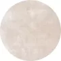 Fraai Rond wasbaar viscose vloerkleed Vive Creme Ø 200cm - Thumbnail 1