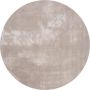 Fraai Rond wasbaar viscose vloerkleed Vive Grijs Ø 80cm - Thumbnail 2
