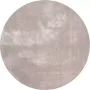 Fraai Rond wasbaar viscose vloerkleed Vive Grijs Ø 80cm - Thumbnail 1