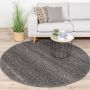 Fraai Rond wollen vloerkleed Feline Antraciet Gemeleerd Ø 280cm - Thumbnail 2