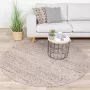 Fraai Rond wollen vloerkleed Feline Bruin Gemeleerd Ø 160cm - Thumbnail 1