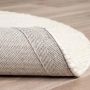 Fraai Rond wollen vloerkleed Feline Wit Ø 200cm - Thumbnail 1
