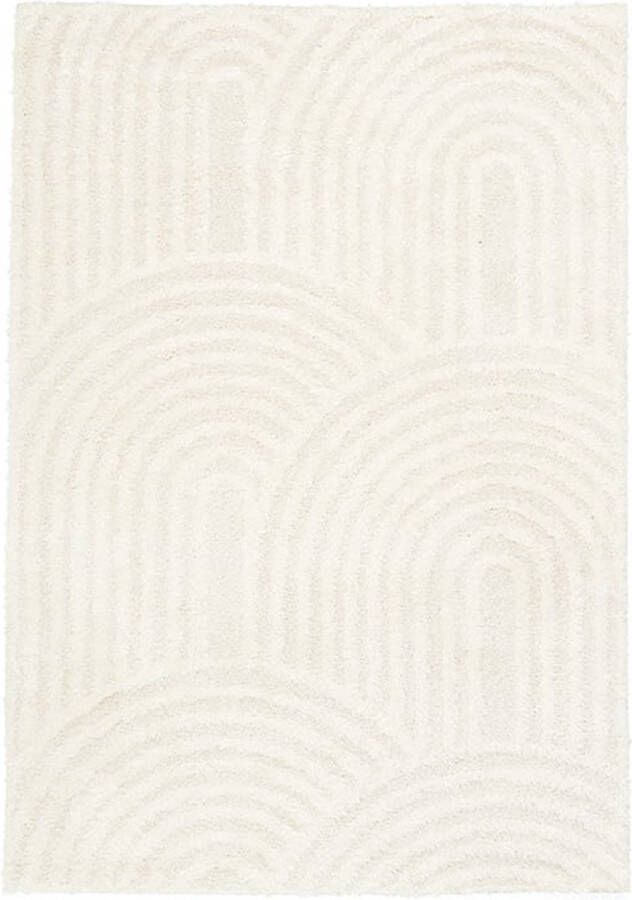 Fraai Scandinavisch vloerkleed Lova Arches Creme 80x150cm