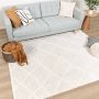 Fraai Scandinavisch vloerkleed Lova Lines Crème 80x150cm - Thumbnail 2