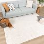 Fraai Scandinavisch vloerkleed Lova Maze Crème 80x150cm - Thumbnail 1