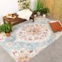 Fraai Vintage buitenkleed Santo Mandala Lichtblauw 200x290cm - Thumbnail 2